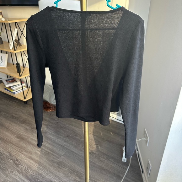 Express Wrap Long Sleeve Top - Picture 2 of 2